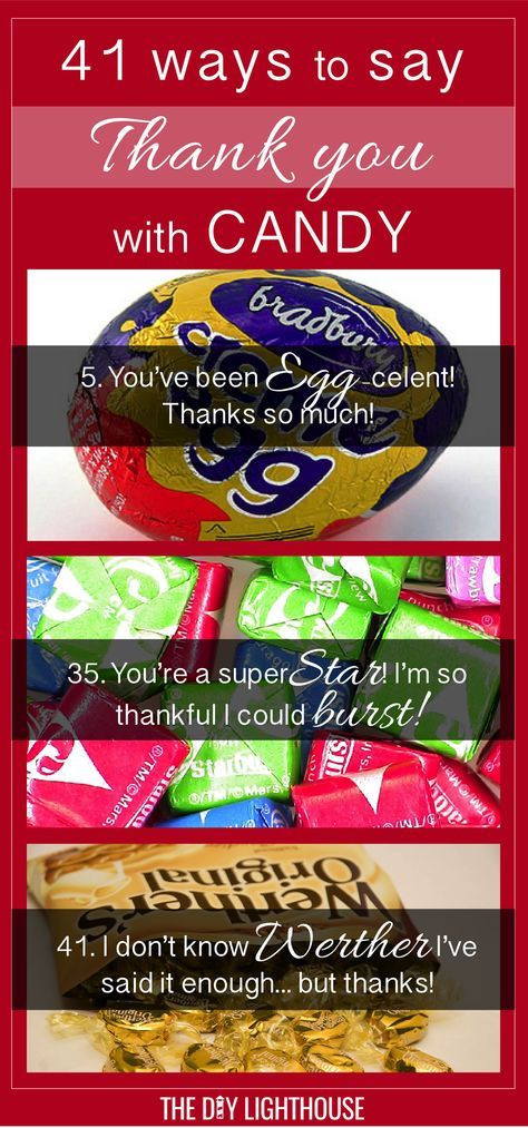 Gift Ideas To Say Thank You
 41 Ideas for Cute Ways to Say Thank You with Candy