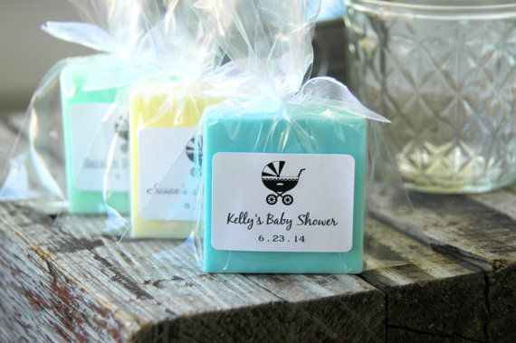 Gifts For Baby Shower Guests
 50 Boy Baby Shower Favors Handmade Soap by