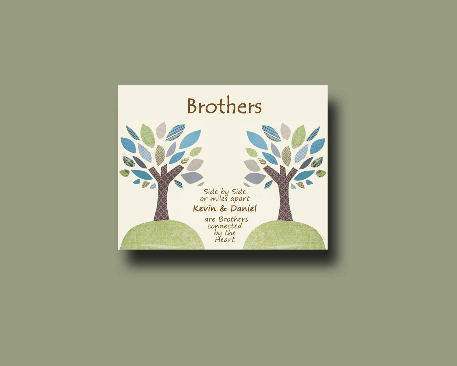Gifts For Brothers Birthday
 Brother Gift Print Personalized Gift for Brother by