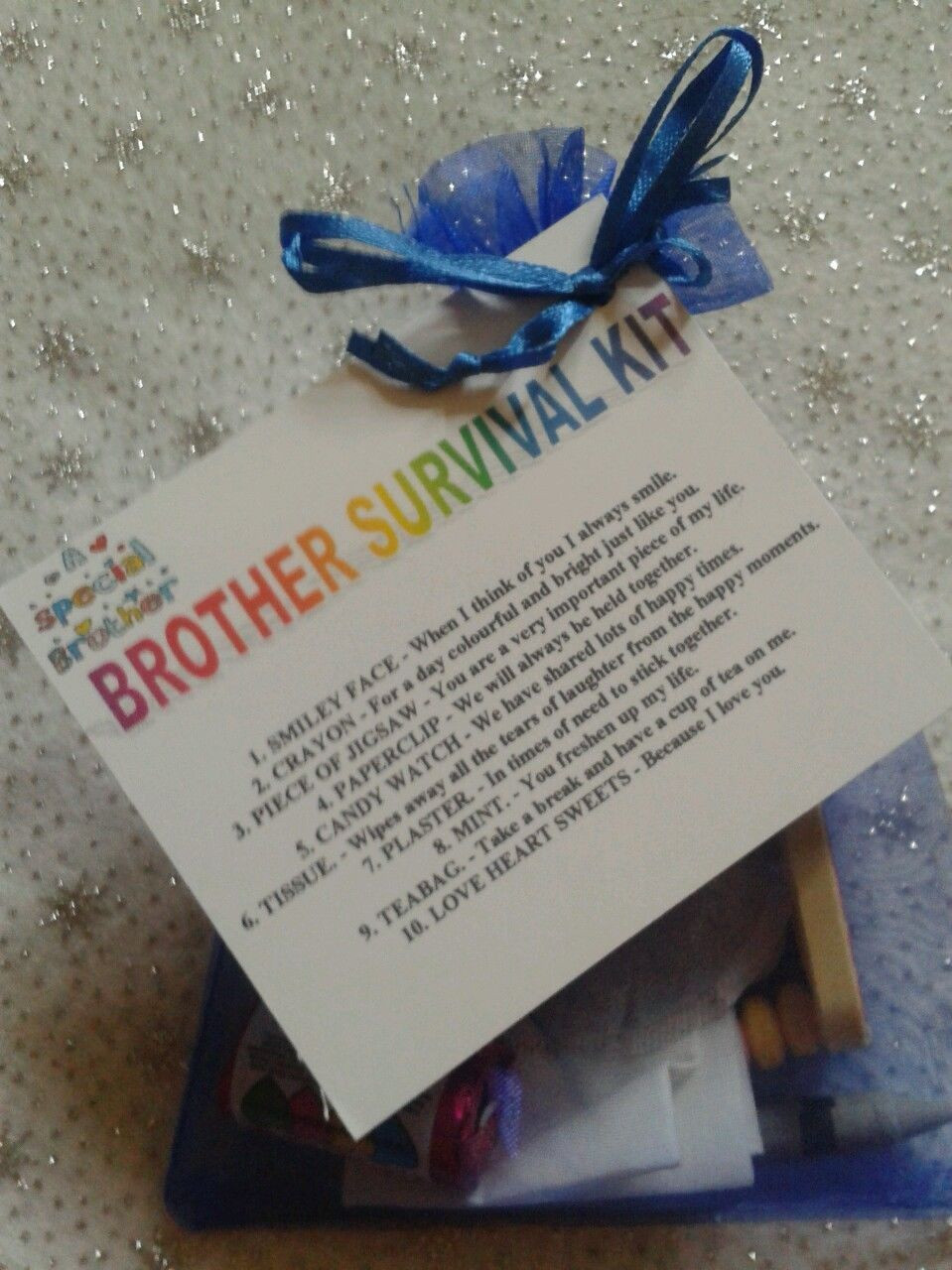 Gifts For Brothers Birthday
 BROTHER SURVIVAL KIT Novelty Keepsake Birthday Gift
