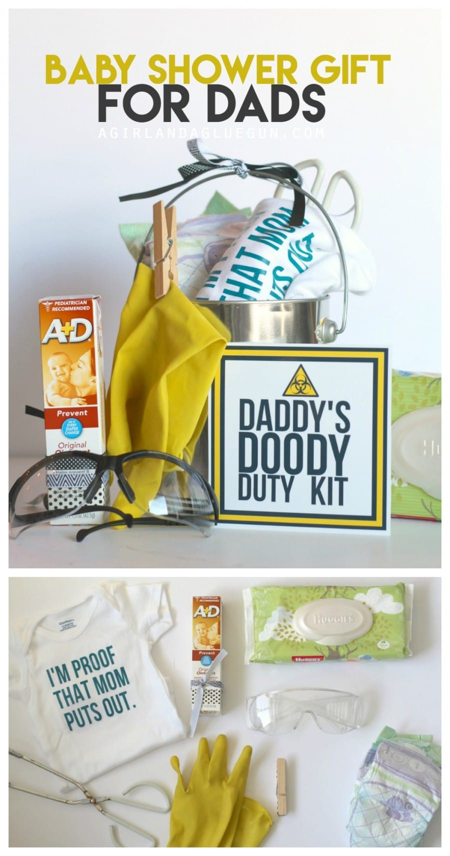 Gifts For Dad From Baby
 funny baby shower t Daddy doody duty kit A girl and
