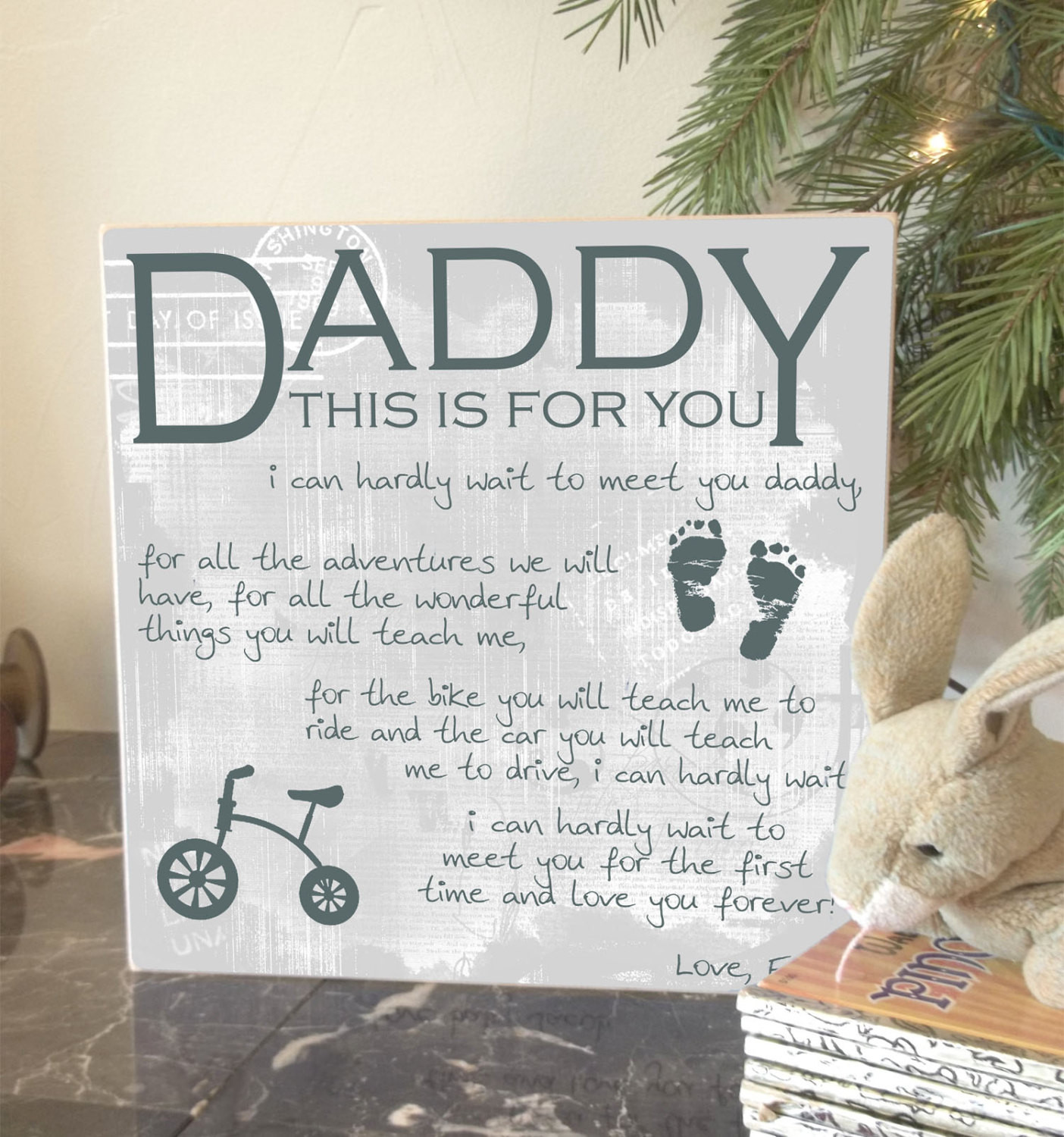 Gifts For Dad From Baby
 Daddy To Be Gift New Daddy Gift Gifts for New Dads Baby