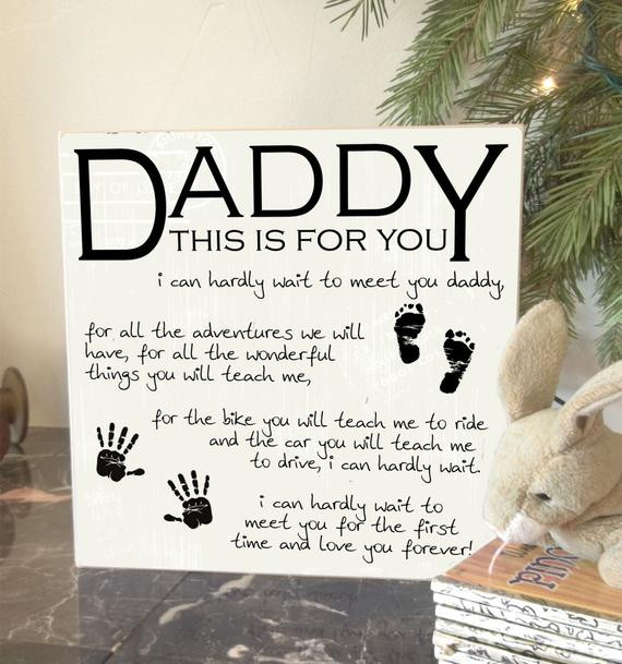 Gifts For Dad From Baby
 Items similar to Daddy To Be Gift New Daddy Gift Gifts