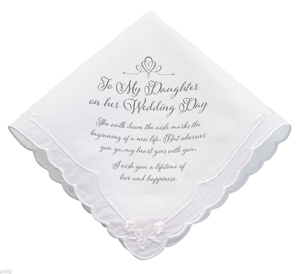 Gifts For Daughter On Wedding Day
 Details about TO MY DAUGHTER Her Wedding Day Bridal