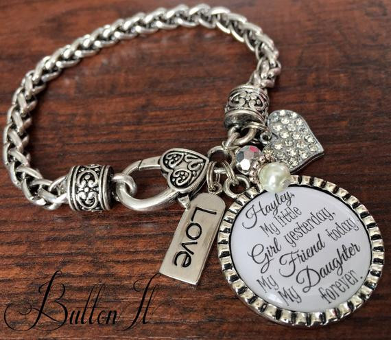 Gifts For Daughter On Wedding Day
 Mother daughter bracelet personalized wedding mother