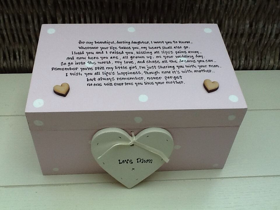 Gifts For Daughter On Wedding Day
 Shabby Personalised Chic Daughter Her Wedding Day From
