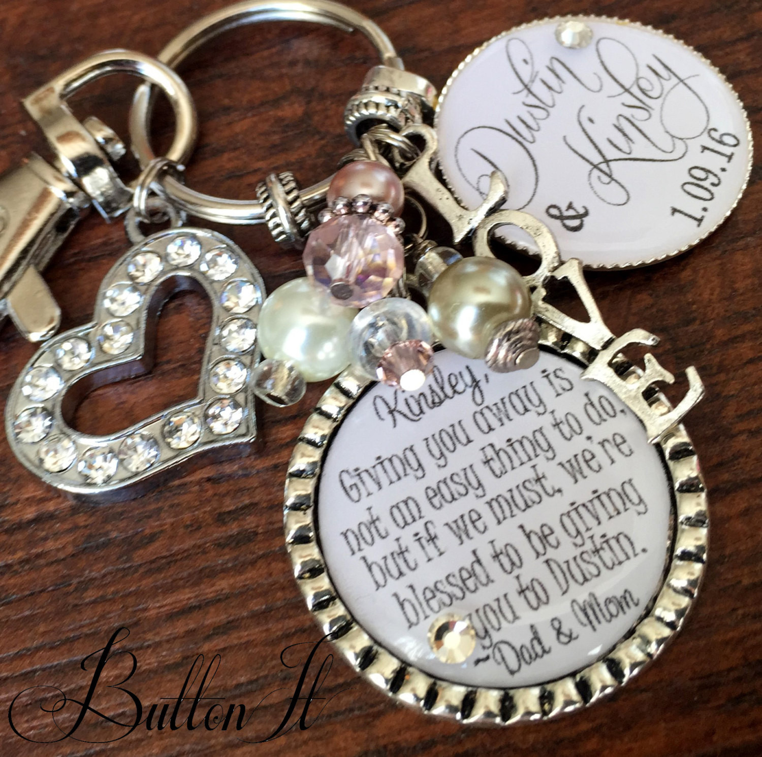Gifts For Daughter On Wedding Day
 Wedding t for BRIDE bridal bouquet charm daughter