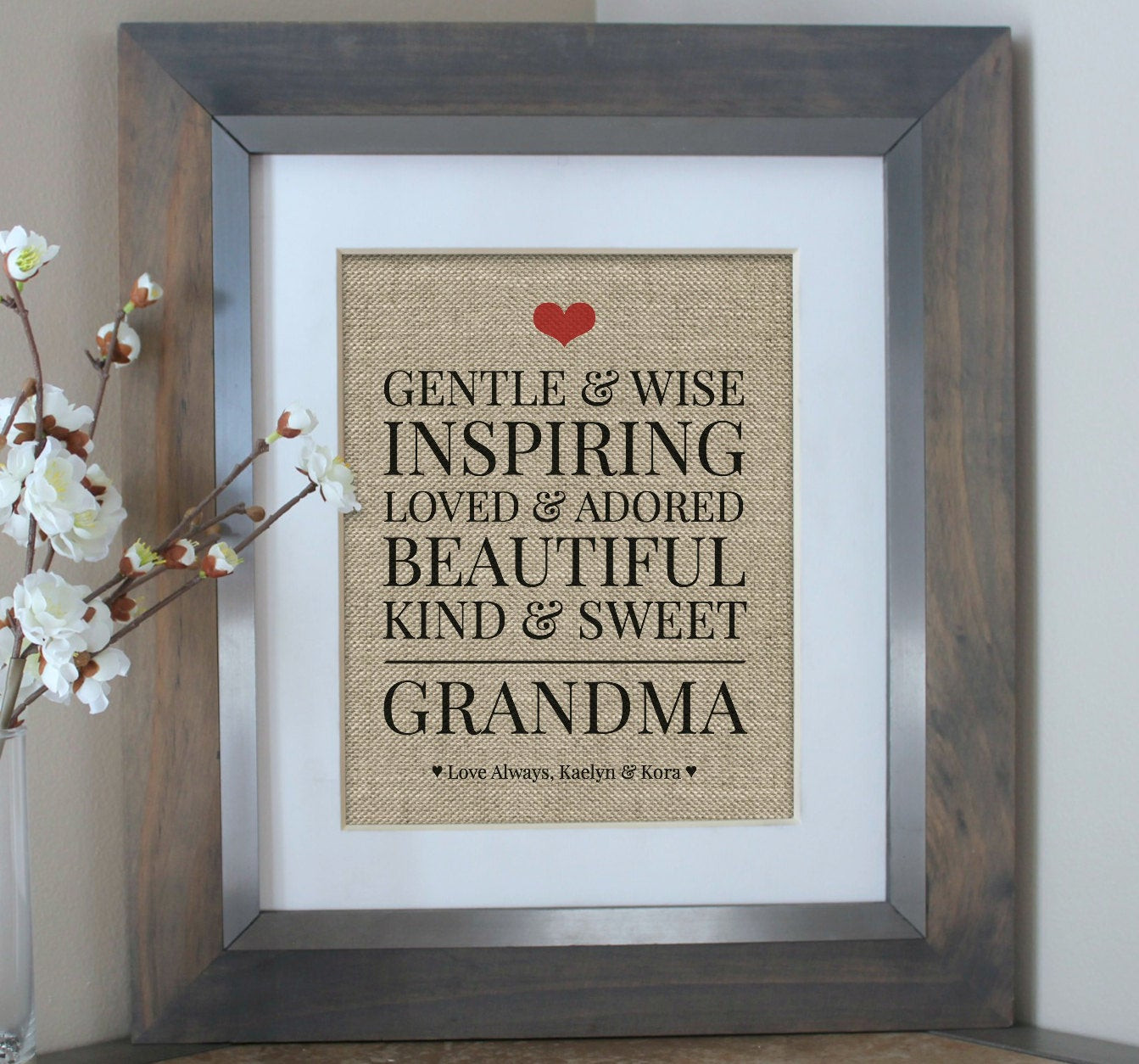 Gifts For Grandma Birthday
 Grandma Gift from Kids Birthday Gift for by EmmaAndTheBean