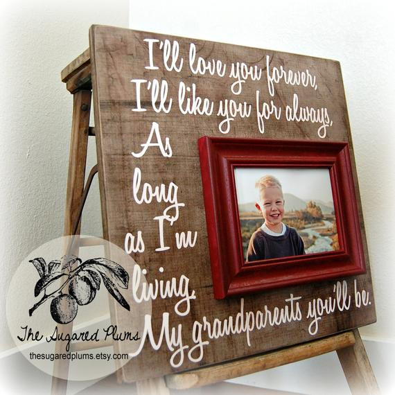 Gifts For Grandparents From Baby
 GRANDPARENTS GIFT Mothers Day Gift Personalized Frame 16x16