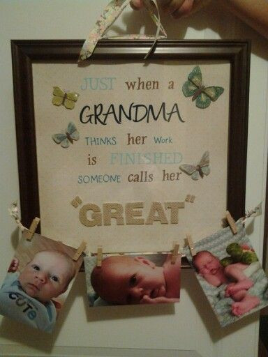 Gifts For Grandparents From Baby
 Great Grandma t
