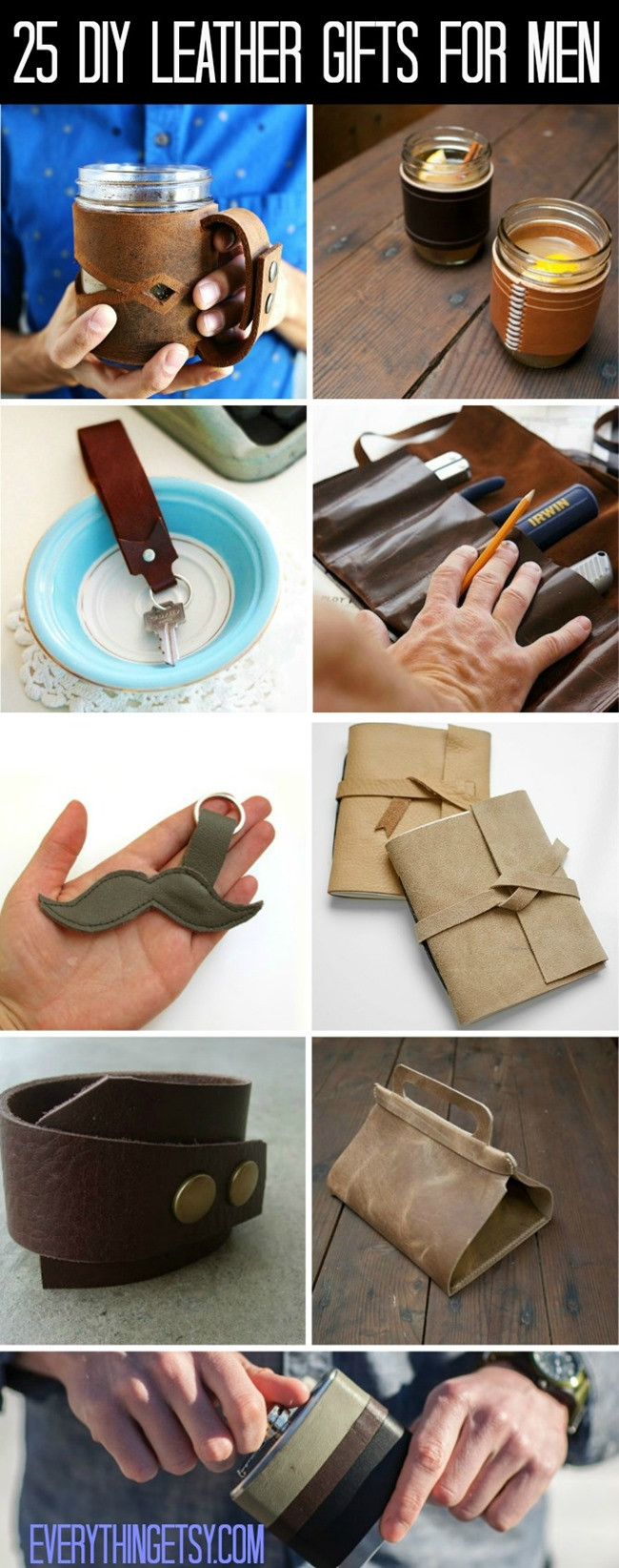 Gifts For Men DIY
 25 DIY Leather Gifts for Men
