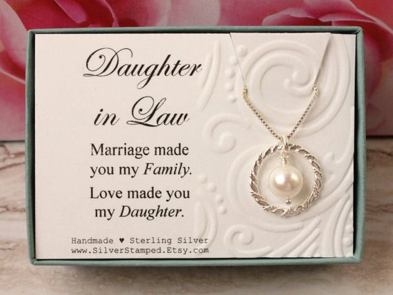 Gifts For Mother In Law Birthday
 Daughter in Law Gift from Mother in Law Sterling silver