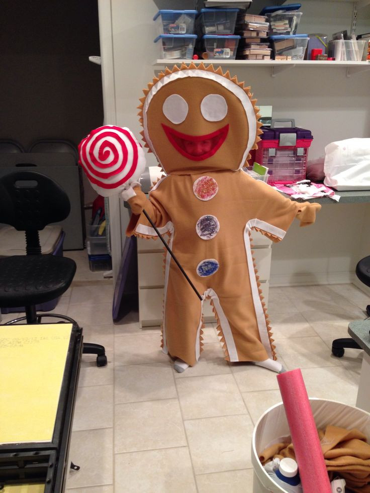 Gingerbread Man Costume DIY
 Gingerbread man costume Craft Ideas