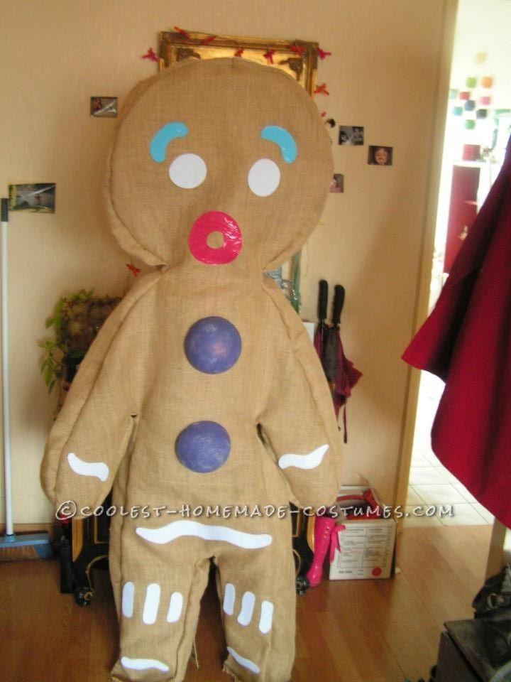 Gingerbread Man Costume DIY
 for DIY Costume Lovers