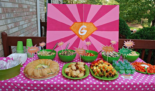 Girls Birthday Party Food Ideas
 Girls Superhero Party B Lovely Events