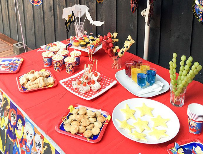 Girls Birthday Party Food Ideas
 Emma’s ‘DC Super Hero Girls’ Party Fun Party Food