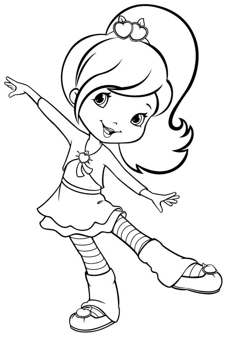 Girls Coloring Sheets
 free printable coloring pages cartoon strawberry shortcake