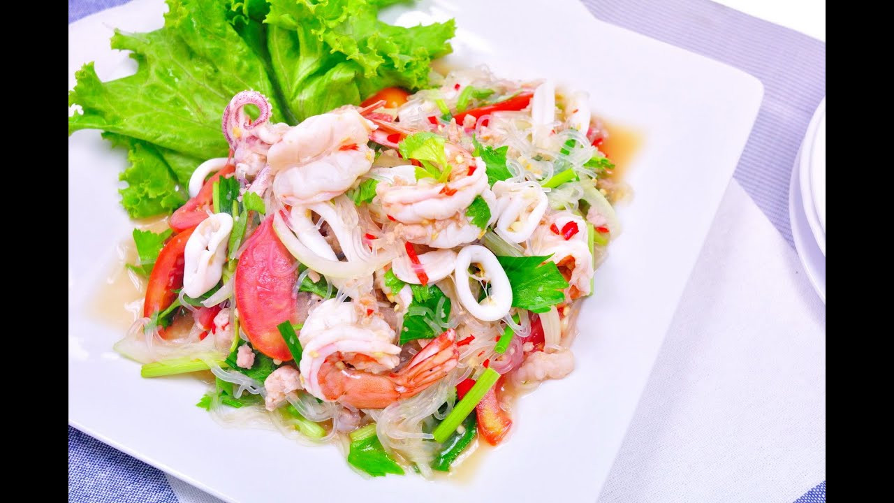 Glass Noodles Salad
 Spicy Glass Noodle Salad Yum Woon Sen ยำวุ้นเส้น