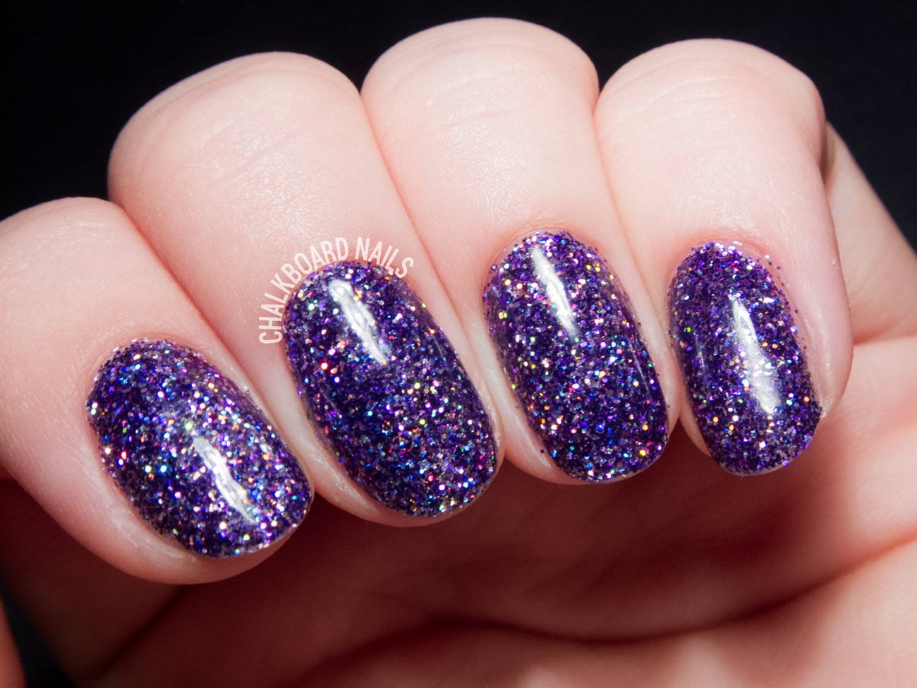 Glitter Purple Nails
 June 2015 Chalkboard Nails