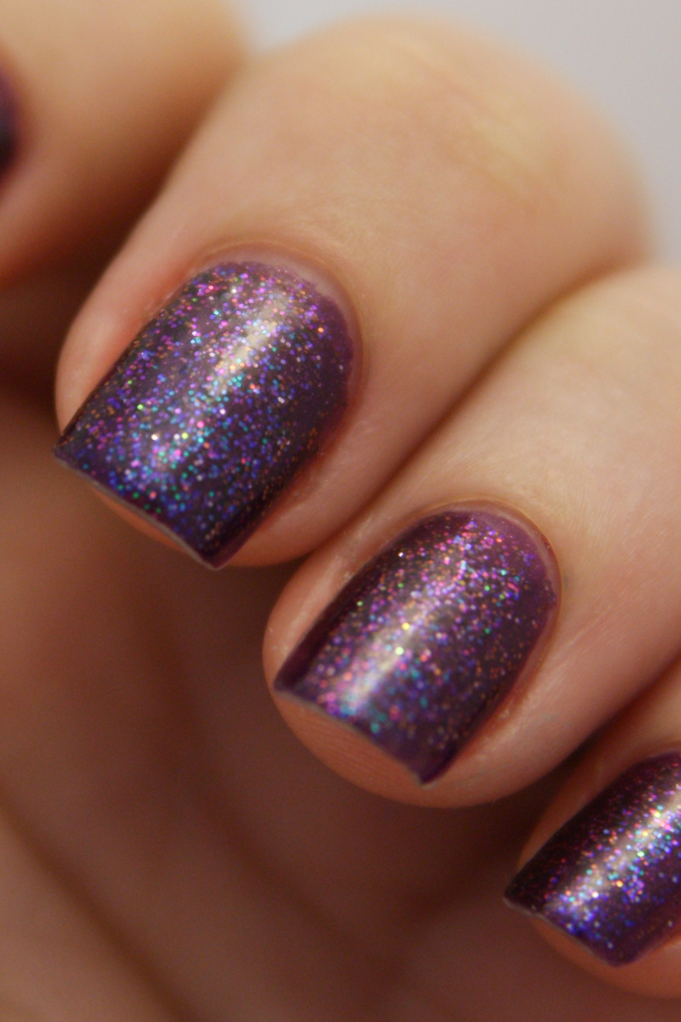 Glitter Purple Nails
 150 Colorful Nail Designs for EVERY Color Nail Designs