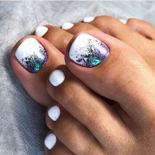 Glitter Toe Nails
 48 Toe Nail Designs To Keep Up With Trends