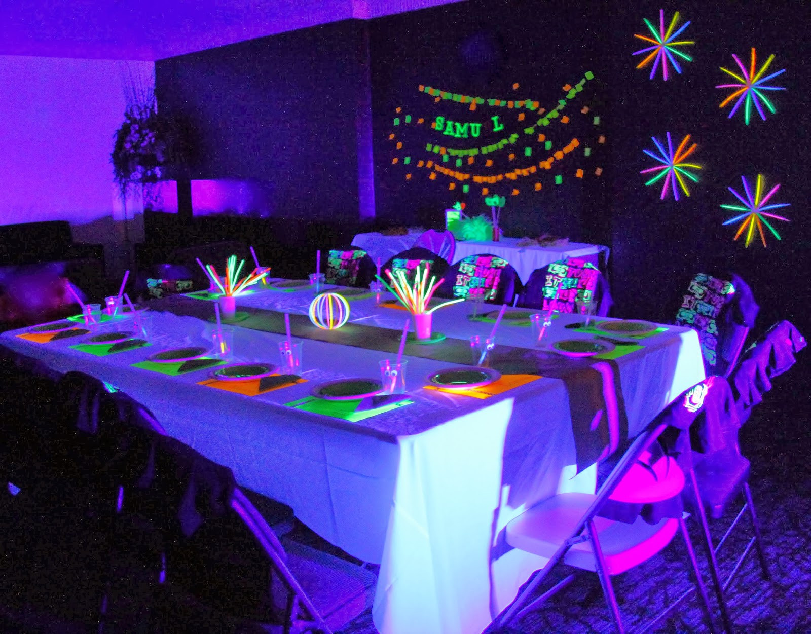Glow Party Ideas For Kids
 THREElittleBIRDS Neon Glow in the Dark Birthday Party