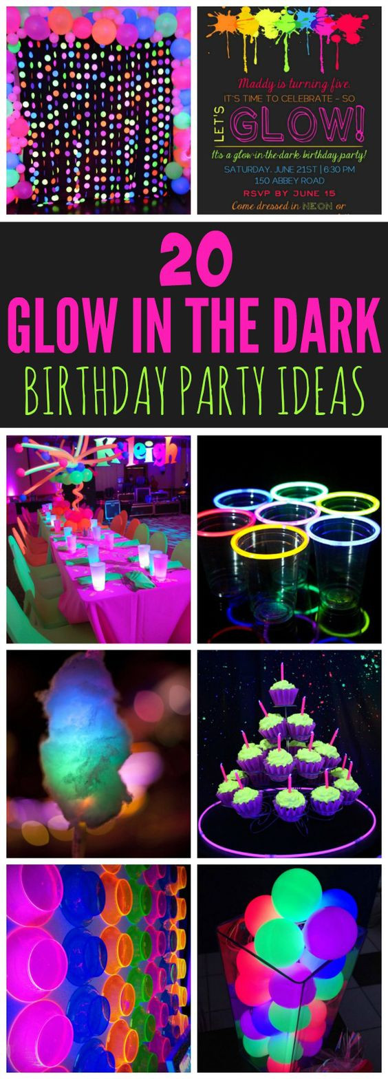 Glow Party Ideas For Kids
 20 Epic Glow In The Dark Party Ideas Pretty My Party
