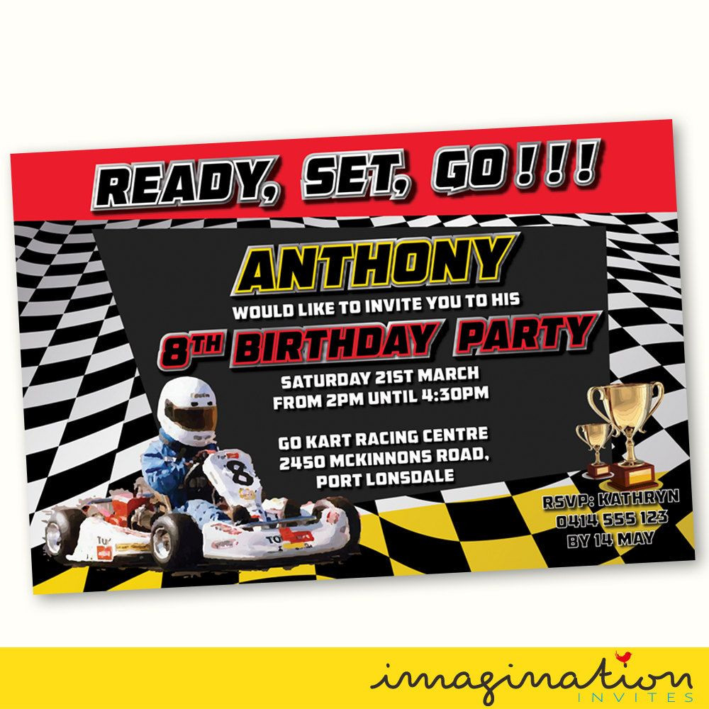 Go Kart Birthday Party
 Pin by Renee Silliman on Hudson s 10th birthday