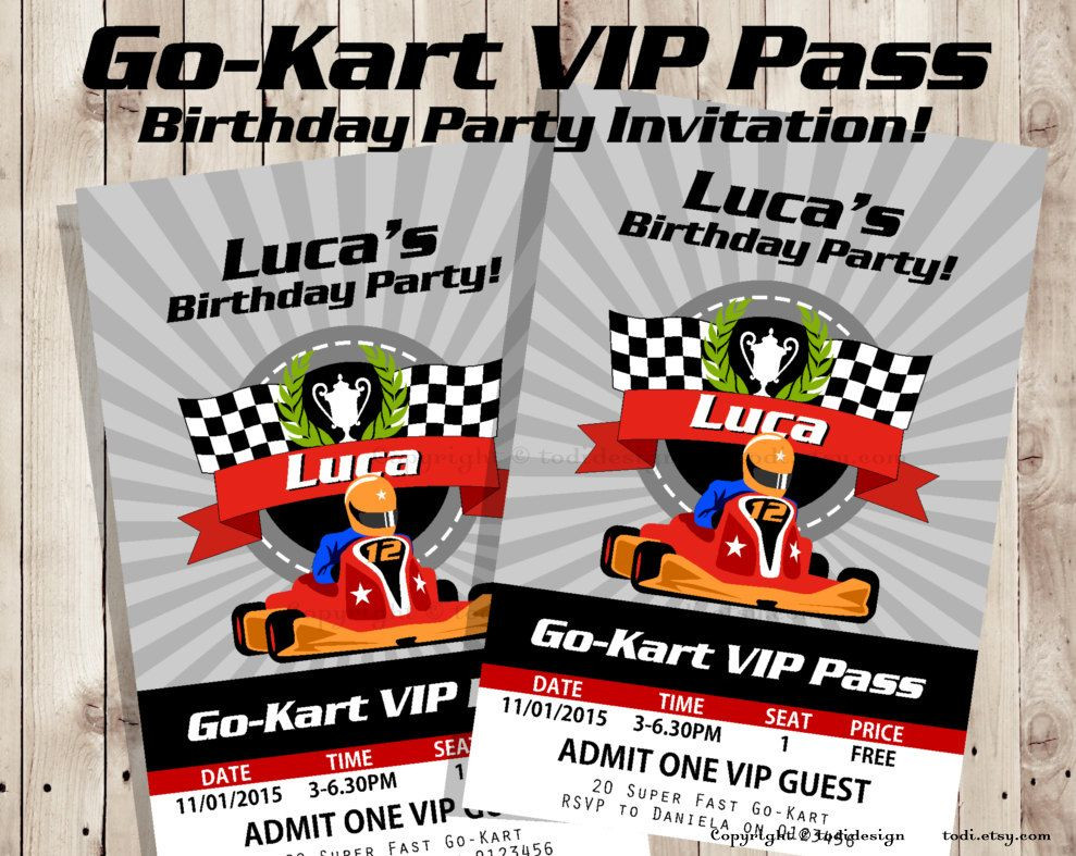 Go Kart Birthday Party
 Pin by Zeppy on Go karting