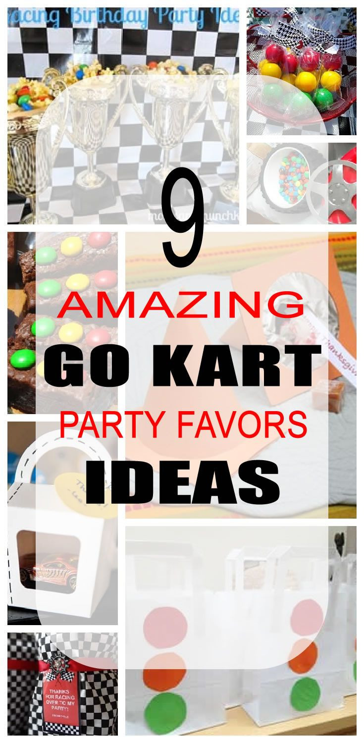 Go Kart Birthday Party
 Go Kart Party Favor Ideas