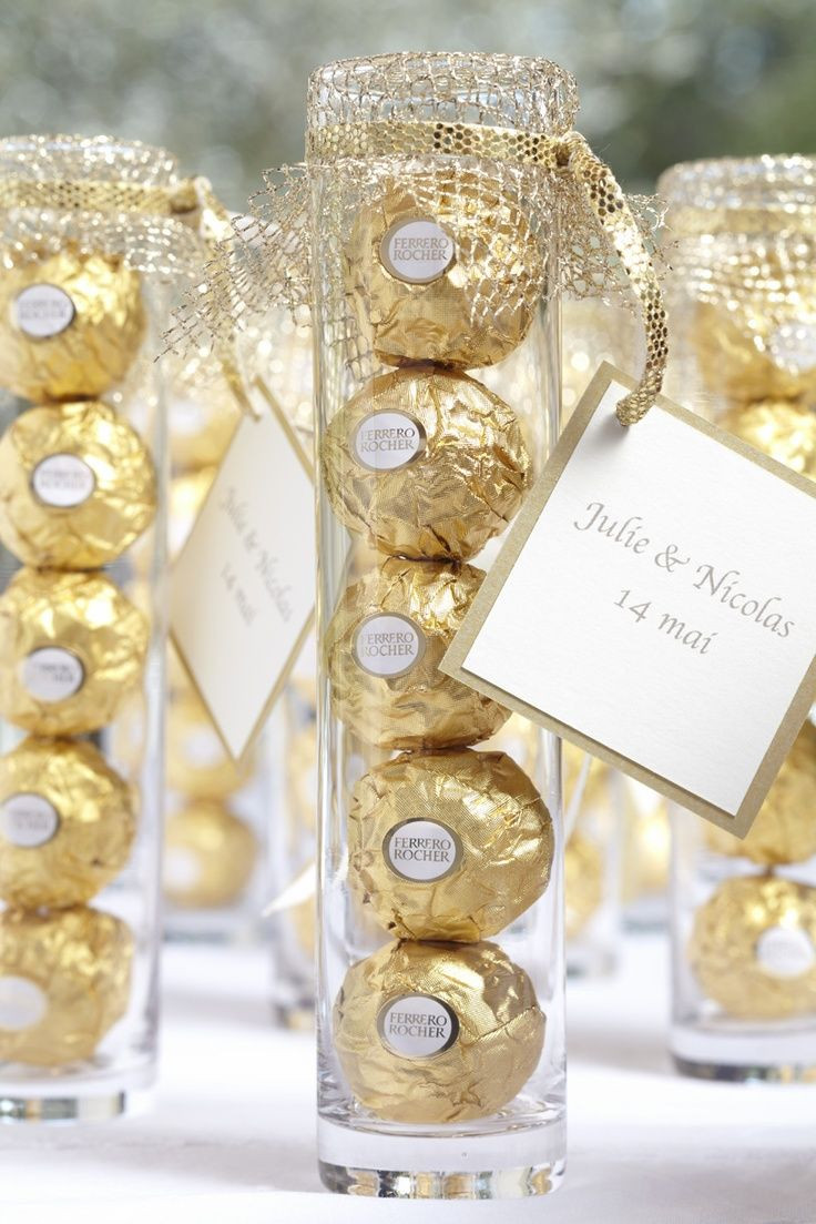 Gold Wedding Favors
 218 best images about ferrero on Pinterest