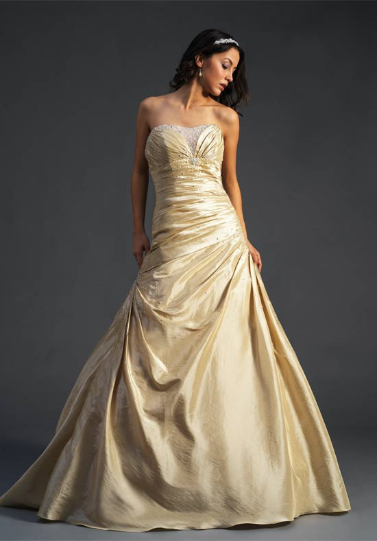 Gold Wedding Gown
 A Wedding Addict Gold Wedding Gown s