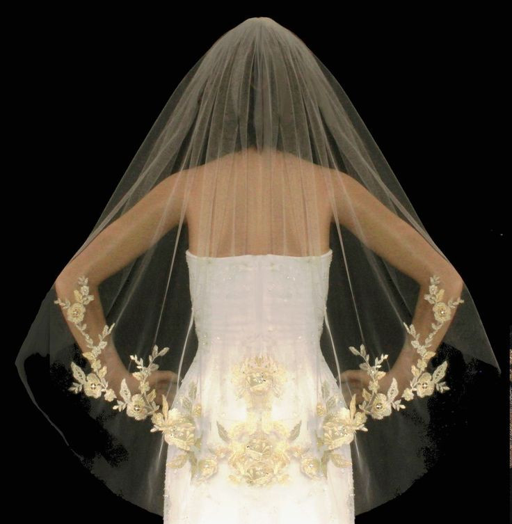 Gold Wedding Veils
 1000 images about ♥ Hair Accessories Tiaras