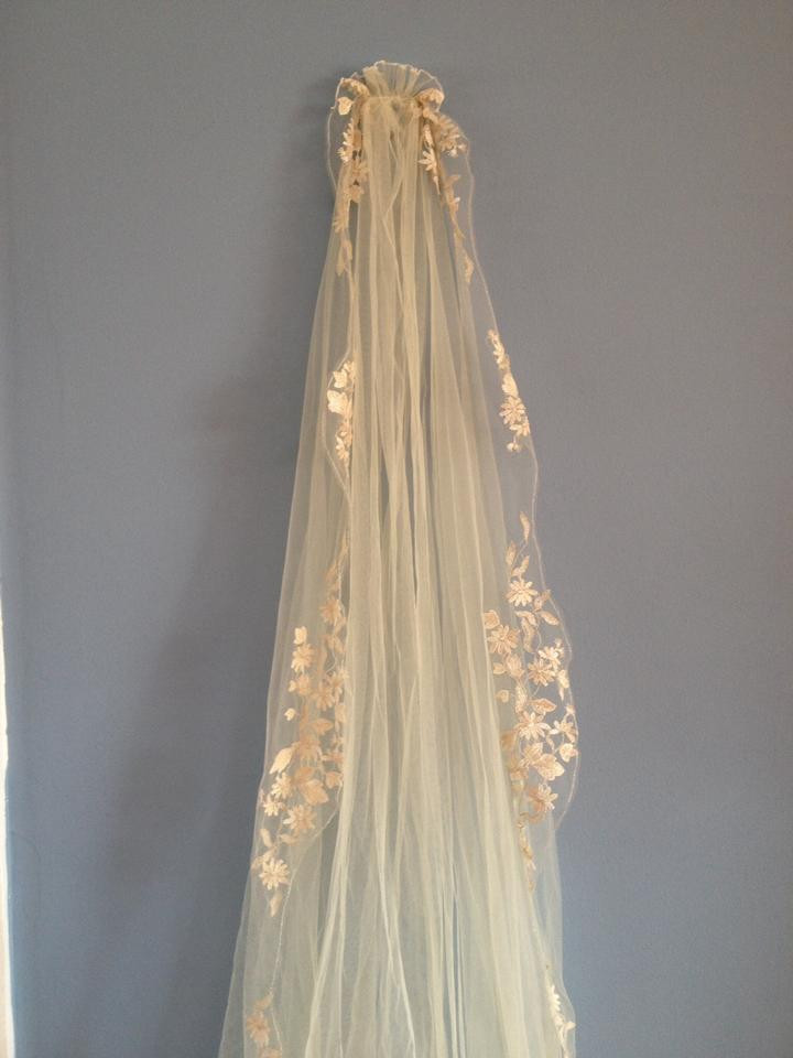 Gold Wedding Veils
 Pronovias Elegant Cathedral Length Veil