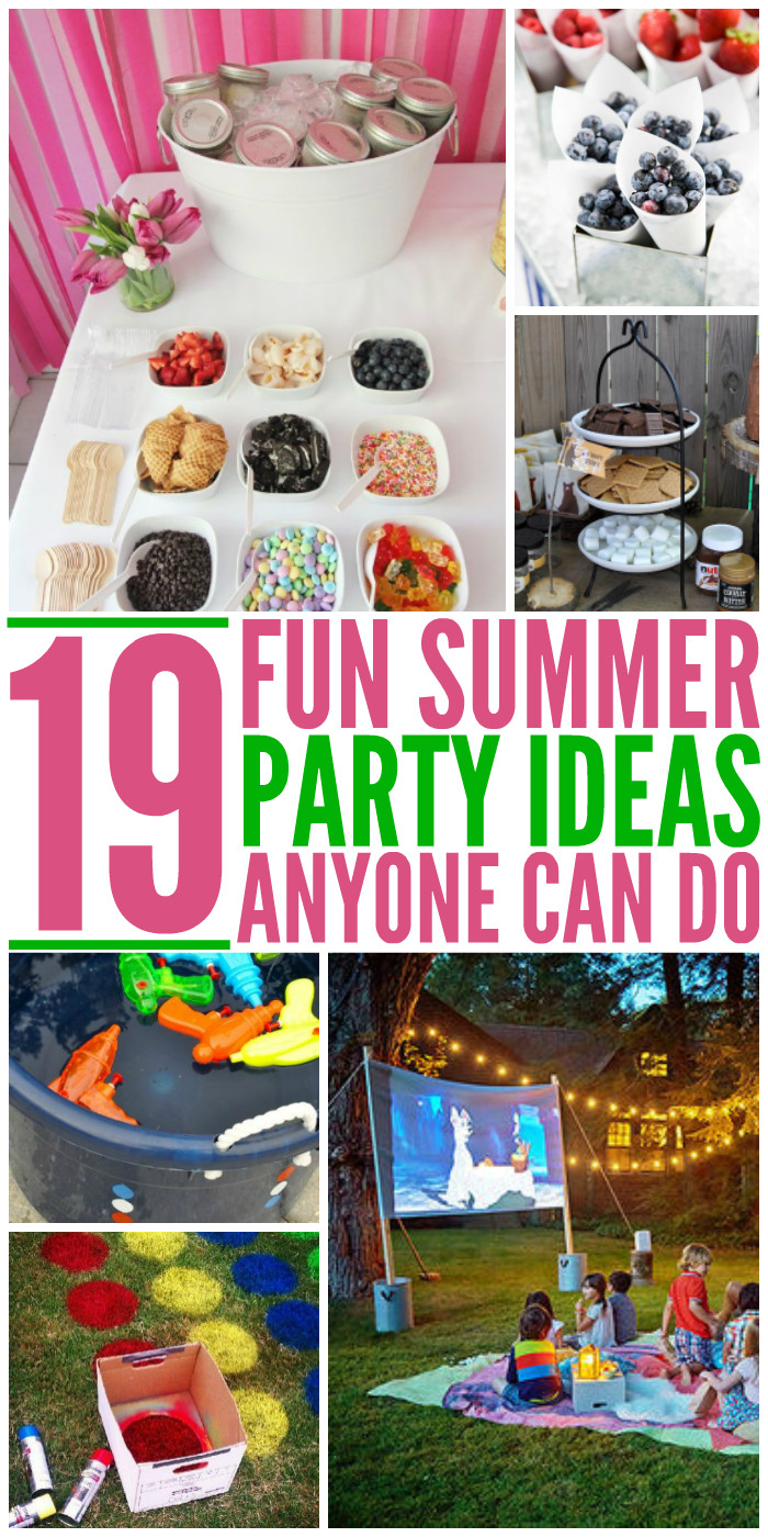 Good Summer Party Ideas
 19 Summer Party Ideas Anyone Can Do