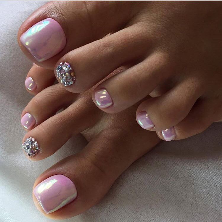 Gorgeous Wedding Nail Art Ideas
 pedicure toe nail polish wedding pedicure