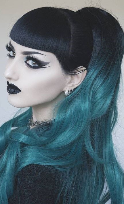 Goth Girl Hairstyles
 Pin by Dahlia on makeup in 2019