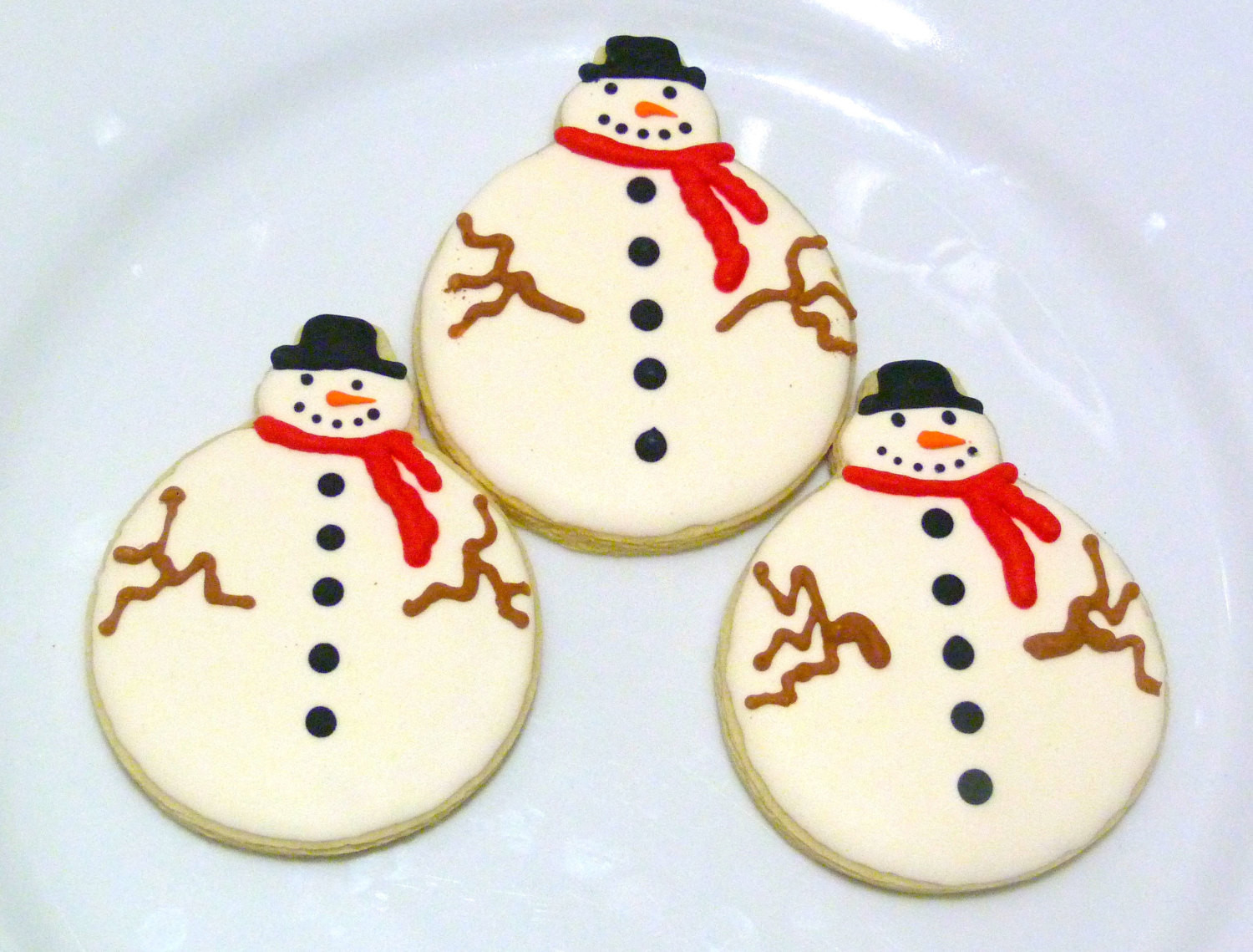 Gourmet Sugar Cookies
 Custom Decorated Gourmet Snowman Sugar Cookie by