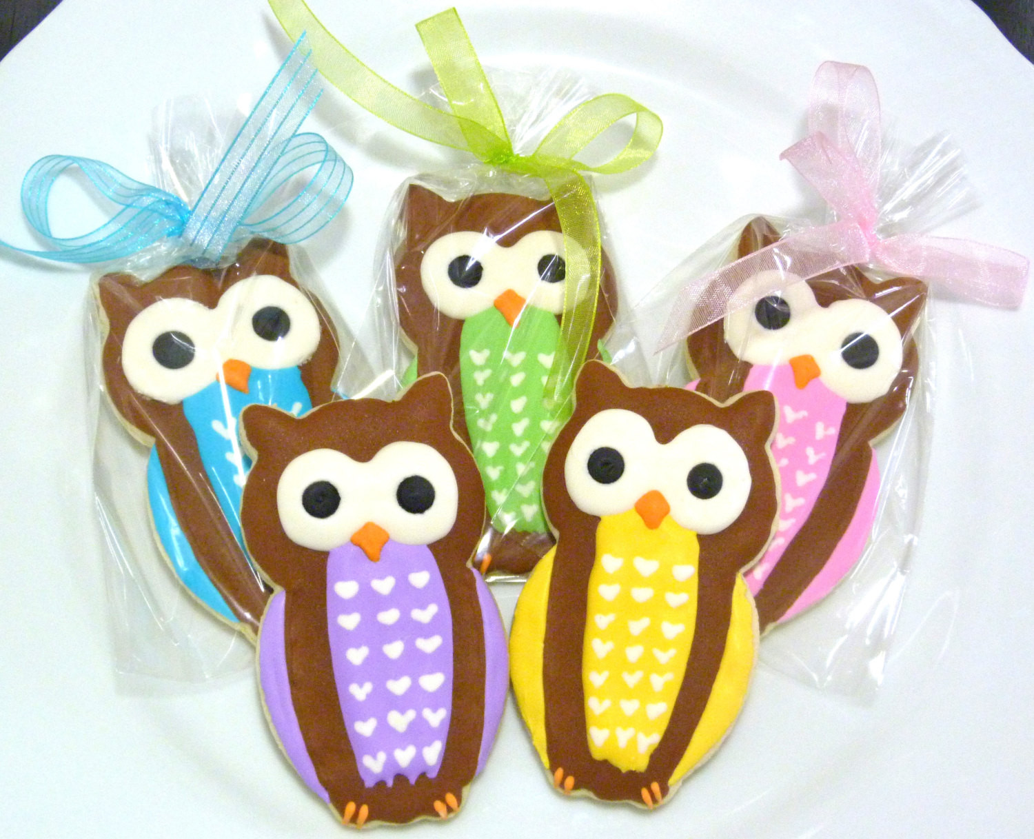 Gourmet Sugar Cookies
 Custom Decorated Gourmet Sugar Cookie Owl by SweetRoseCookies
