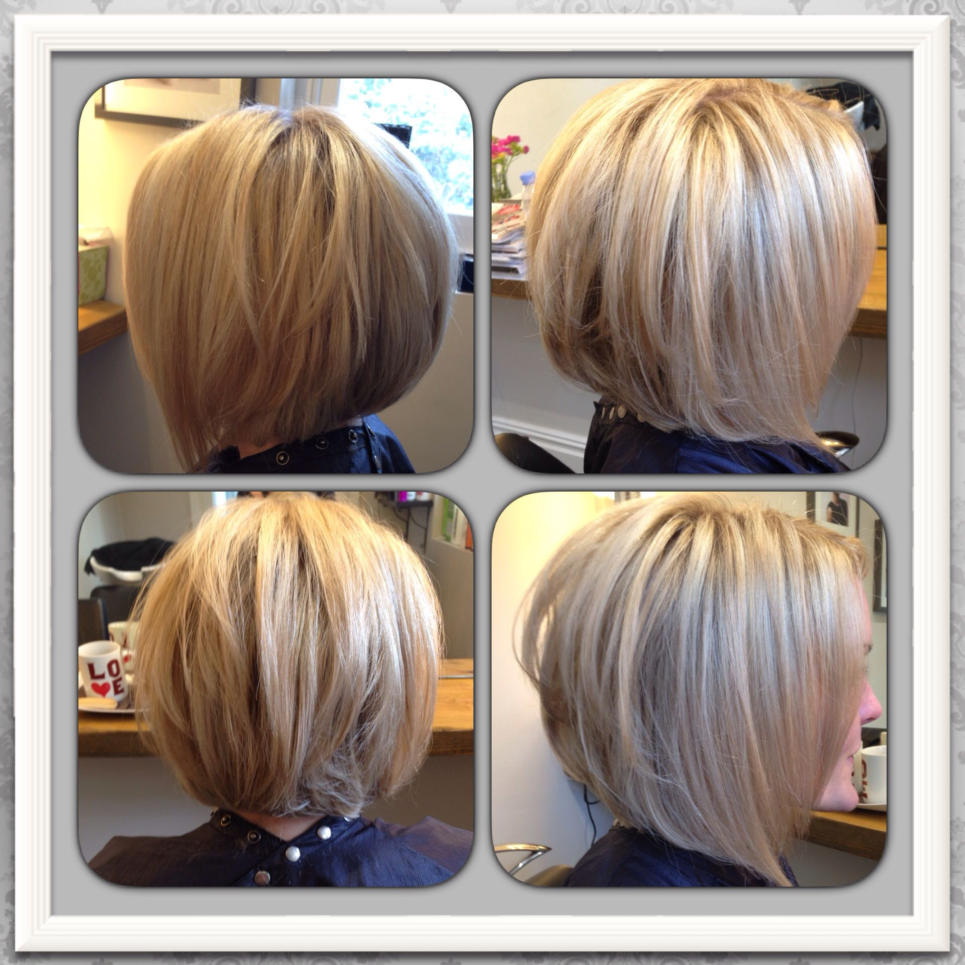 Graduated Bob Hairstyles Back View
 Love my new hair Blonde highlighted inverted graduated