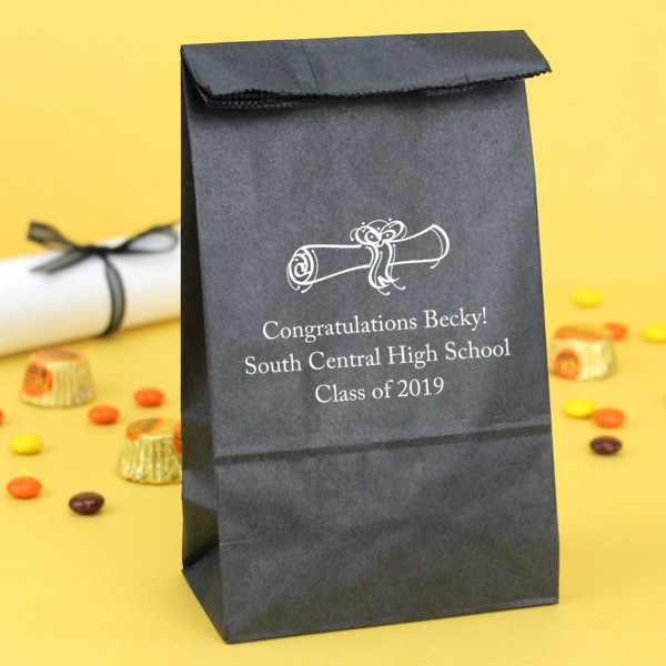 Graduation Gift Bag Ideas
 4 x 8 Custom Printed Graduation Party Goo Bags