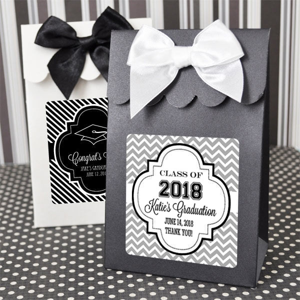 Graduation Gift Bag Ideas
 Graduation Goody Bags Candy Boxes Set of 12