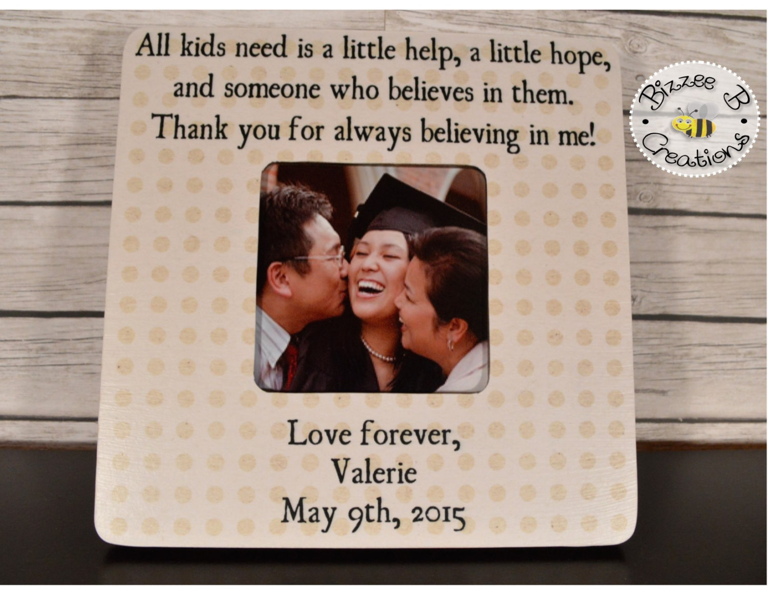 Graduation Gift Ideas From Parents
 ON SALE Graduation Day Picture Frame Gift for Parents of the