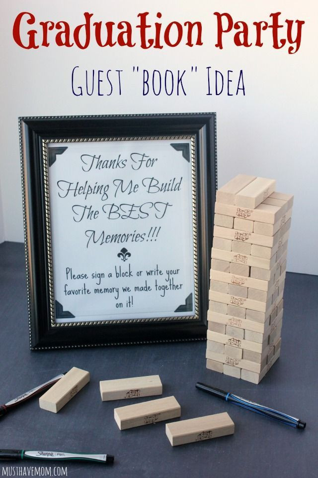 Graduation Party Signing Ideas
 Graduation Party Guest Book Idea With Free Printable