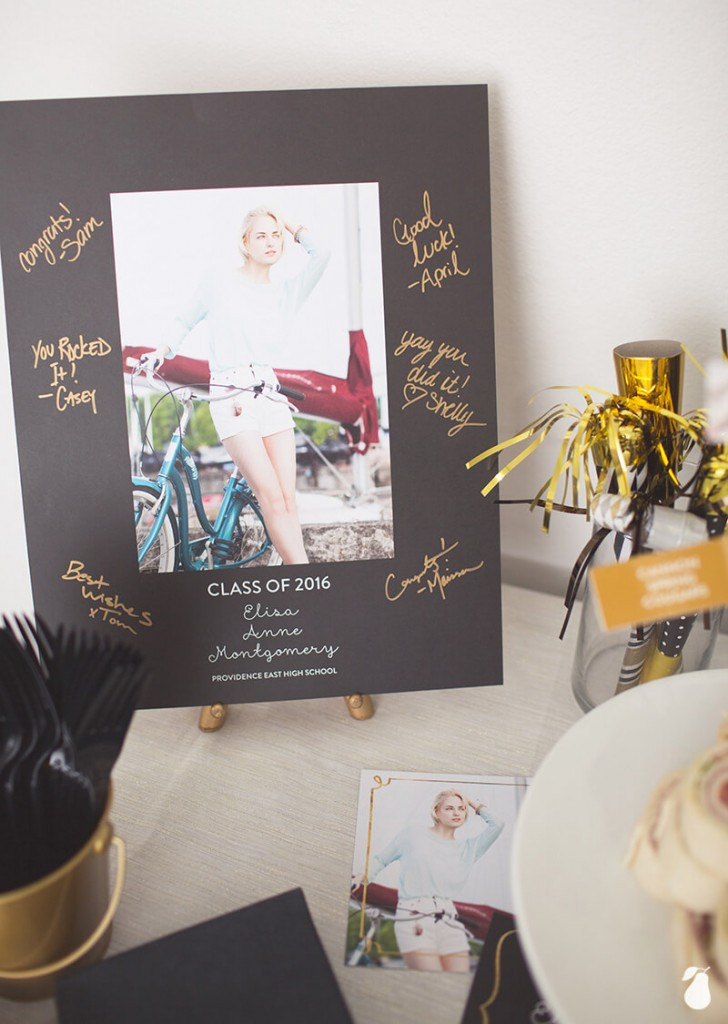 Graduation Party Signing Ideas
 Graduation Party Ideas Framed In Gold