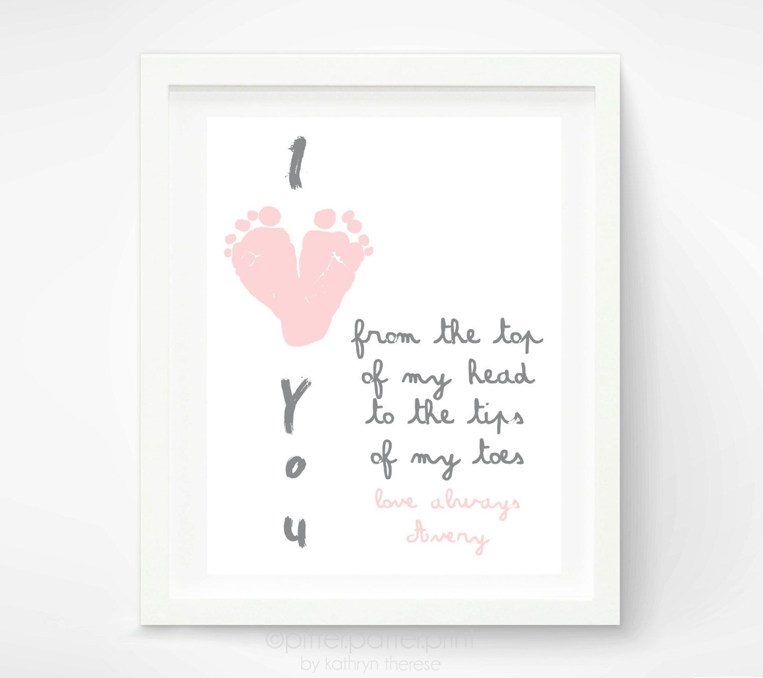 Grandma First Mother Day Gift Ideas
 Mother s Day Gift for Grandma I Love You Baby Footprint