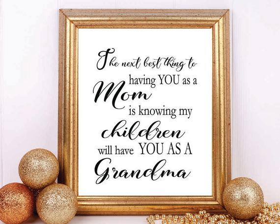 Grandmother Gift Ideas
 Gift for Grandma Next Best Thing Grandmother Gift Gift for