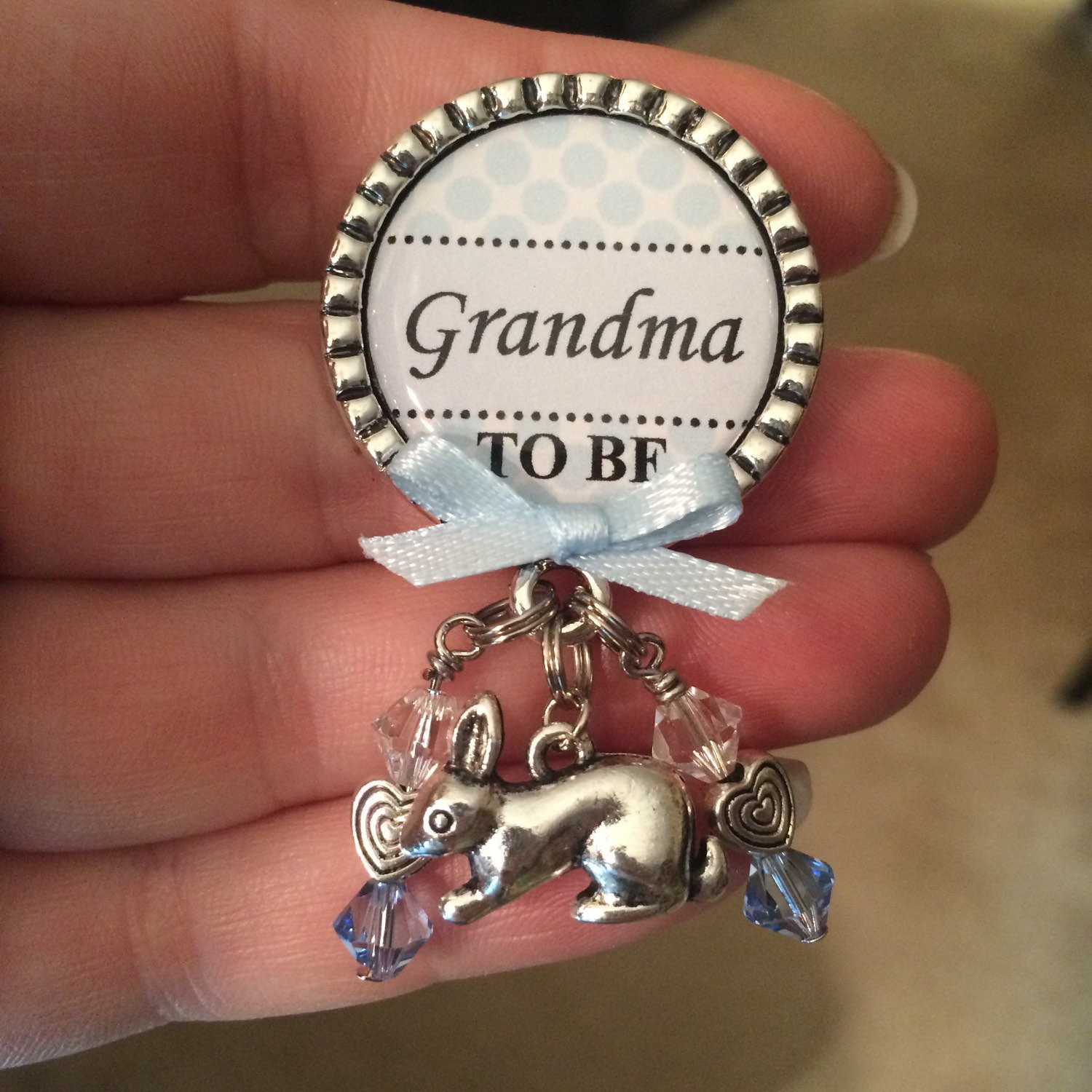 Grandmother Shower Gift Ideas
 Grandma to be pin Personalized Gift Baby Shower First Baby