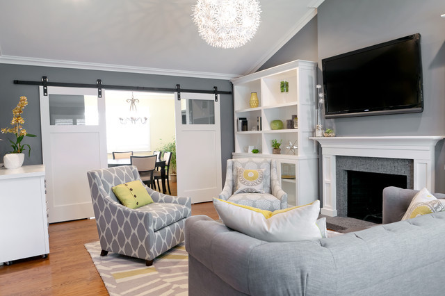 Gray Color Living Room
 Modern living