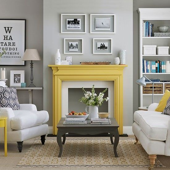 Gray Color Living Room
 29 Stylish Grey And Yellow Living Room Décor Ideas DigsDigs